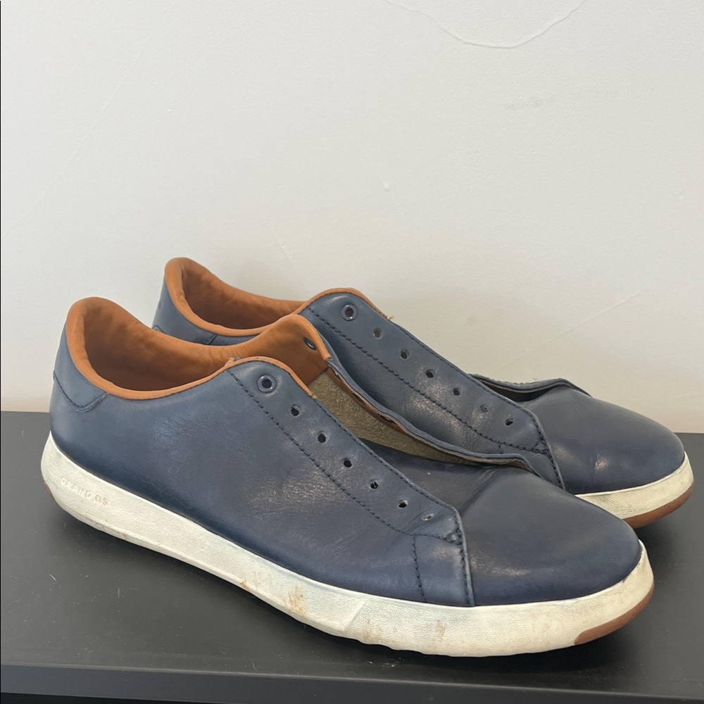 Cole Haan Navy and Tan Sneakers